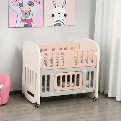 Qaba Foam Crib Toddler Mattress With Breathable Padding And Cover, Easy To Clean, 39" X 22", Pure White 3 Qaba Foam Crib Toddler Mattress With Breathable Padding And Cover, Easy To Clean, 39" X 22", Pure White