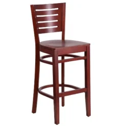 Emma And Oliver Slat Back Wooden Restaurant Dining Barstool -Homcom Crosley Shop GUEST 138a07ca ee3a 4c3a 8ae2 cc92fd01161f