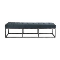 Danes Tufted Bench With Iron Legs - Finch -Homcom Crosley Shop GUEST 13cda1fb af46 49bc a1b2 9fde81c2f278
