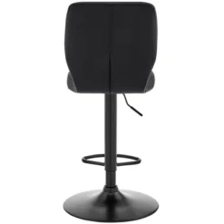 Bardot Adjustable Barstool With Faux Leather And Metal Finish - Armen Living -Homcom Crosley Shop GUEST 149248b9 3bd0 4a66 9dd3 f1fcc5da5477
