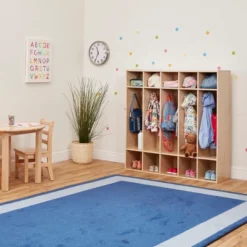 ECR4Kids Streamline 5-Section Coat Locker, Classroom Furniture, Natural -Homcom Crosley Shop GUEST 150a9382 e46d 4bed 800c 0401ca2ccc91