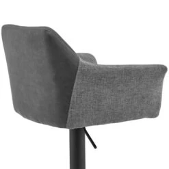 Erin Adjustable Barstool With Gray Faux Leather Fabric - Black Metal Finish - Armen Living -Homcom Crosley Shop GUEST 1523fd8d b1d9 4d7a beed 8d468a12d2c6
