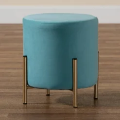 Thurman Velvet Metal Ottoman - Baxton Studio 18 Thurman Velvet Metal Ottoman - Baxton Studio -Homcom Crosley Shop GUEST 1529e945 0e22 4dcc 8ce0 c71c4dabbe44