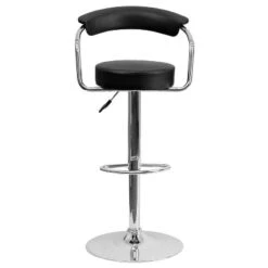 Flash Furniture Contemporary Vinyl Adjustable Height Barstool With Arms And Chrome Base -Homcom Crosley Shop GUEST 1671e2b7 9e99 4408 b3b6 c1f4975b4c14