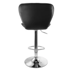 Elama 2 Piece Tufted Faux Leather Adjustable Bar Stool In Black With Chrome Trim And Base -Homcom Crosley Shop GUEST 16bda3af d018 465c 8f04 6b911f38a4c0
