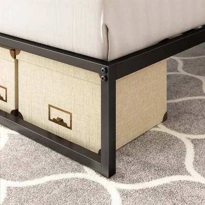 Twin Lorelai 12" Metal Platform Bed Frame Black - Zinus 4 Twin Lorelai 12" Metal Platform Bed Frame Black - Zinus - Image 2