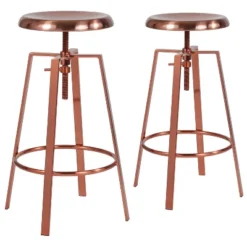 Emma And Oliver Industrial Style Barstool With Swivel Lift Adjustable Height Seat -Homcom Crosley Shop GUEST 170e5348 0b1c 4496 9187 7ba495c4dcda