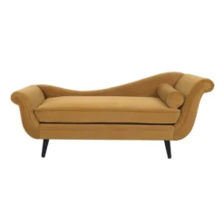Calvert Contemporary Scroll Arms Velvet Chaise Lounge - Christopher Knight Home -Homcom Crosley Shop GUEST 1778ffd5 6a66 4e4b 8e96 cb4e18c1bea5