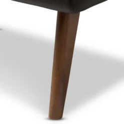 Baxton Studio Annetha Mid Century Modern Walnut Finished Wood Faux Leather Upholstered Ottoman Black -Homcom Crosley Shop GUEST 180e5c4b b929 49ff 8b18 1a411570cce4