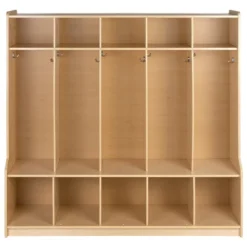 Flash Furniture Wooden 5 Section School Coat Locker With Bench, Cubbies, And Storage Organizer Hook-Safe, Kid Friendly Design - 48"H X 48"L (Natural) 18 Flash Furniture Wooden 5 Section School Coat Locker With Bench, Cubbies, And Storage Organizer Hook-Safe, Kid Friendly Design - 48"H X 48"L (Natural) -Homcom Crosley Shop GUEST 18a0cb23 ed38 48f0 9506 d1a70b98344c