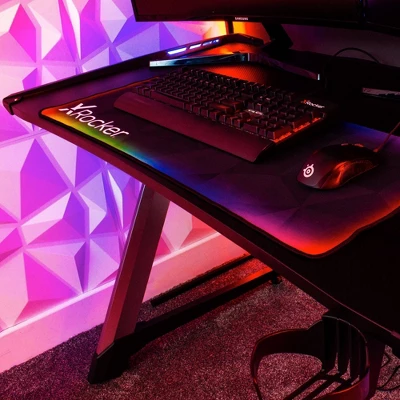 Lynx LED Gaming Desk Black - X Rocker 9 Lynx LED Gaming Desk Black - X Rocker - Image 7