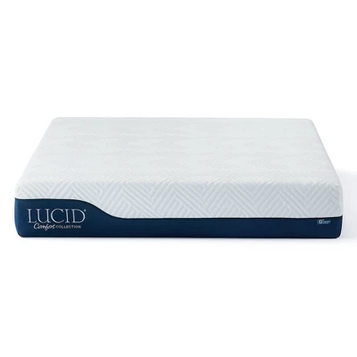 Lucid Comfort Collection Gel & Aloe Vera 10" Hybrid Memory Foam Mattress 4 Lucid Comfort Collection Gel & Aloe Vera 10" Hybrid Memory Foam Mattress - Image 2