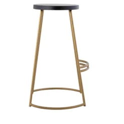 JONATHAN Y Hula Modern Designer Iron Curved Backless Bar Stool -Homcom Crosley Shop GUEST 194e90cf 4701 43f1 9e15 f8900fcf4666