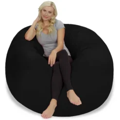 5' Large Bean Bag Chair With Memory Foam Filling And Washable Cover - Relax Sacks 26 5' Large Bean Bag Chair With Memory Foam Filling And Washable Cover - Relax Sacks -Homcom Crosley Shop GUEST 1983b04e acb0 4522 8bb2 e8479391eeeb