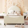 Twin Size Upholstered Daybed Platform Bed With Rabbit Ear Shaped Headboard-ModernLuxe -Homcom Crosley Shop GUEST 19c1d5a4 8811 4582 be5e 660b36da0163