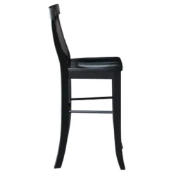 30" Martha X Back Barstool Jet Black - International Concepts -Homcom Crosley Shop GUEST 1a137403 2d1e 4ce7 b894 a4a6df25ea63