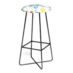 Maritza Lisa White Springs Florals Barstool - Deny Designs -Homcom Crosley Shop GUEST 1a66faea d8e5 4595 a932 eb79b10f219b