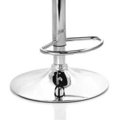 Elama Faux Leather Tufted Bar Stool In Black With Chrome Base And Adjustable Height -Homcom Crosley Shop GUEST 1c100697 d5c2 4906 9d4a 68211004c492