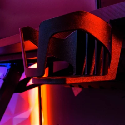 Lynx LED Gaming Desk Black - X Rocker 11 Lynx LED Gaming Desk Black - X Rocker - Image 9