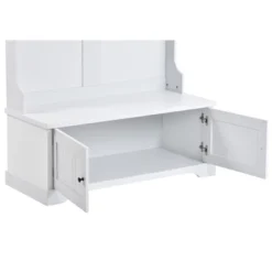 3-in-1 Design Hall Tree Entryway Bench With Shelves Cabinet And Four Hooks-ModernLuxe -Homcom Crosley Shop GUEST 1ca87667 8adc 40ff a5ec b290b0f9702c