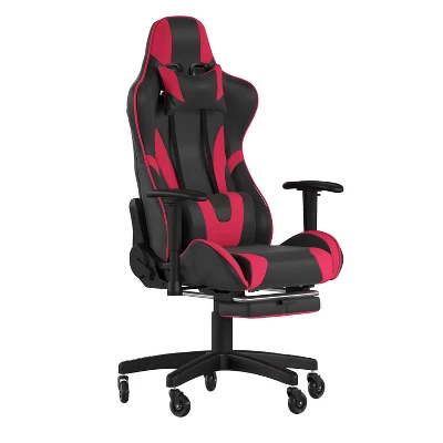 Flash Furniture X30 Gaming Chair Racing Computer Chair With Reclining Back, Slide-Out Footrest, And Transparent Roller Wheels 10 Flash Furniture X30 Gaming Chair Racing Computer Chair With Reclining Back, Slide-Out Footrest, And Transparent Roller Wheels - Image 8