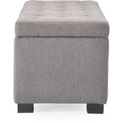Arlo Tufted Storage Bench Gray - Adore Decor -Homcom Crosley Shop GUEST 1dcf2570 a9aa 4424 a520 9f635481b32d