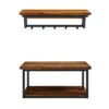 Claremont Rustic Wood Coat Hook And Bench Set Dark Brown - Alaterre Furniture -Homcom Crosley Shop GUEST 1e475db9 aeb1 4f4c bcdd 6df655768fa3