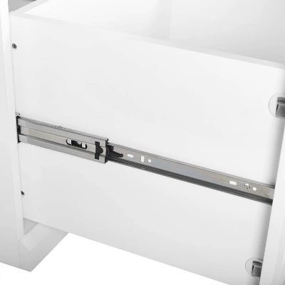 3pc Harper Entryway Hall Tree And 2 Pantry Closet Set White - Crosley 9 3pc Harper Entryway Hall Tree And 2 Pantry Closet Set White - Crosley - Image 7