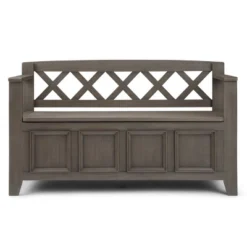 48" Halifax Entryway Storage Bench - WyndenHall -Homcom Crosley Shop GUEST 1f27b71d f728 44f9 b29d 801db30441e7