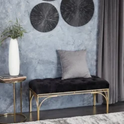 Rectangular Glam Velvet Bench - Olivia & May 23 Rectangular Glam Velvet Bench - Olivia & May -Homcom Crosley Shop GUEST 2069505f ce01 4fa2 91f3 0f2681b2036f