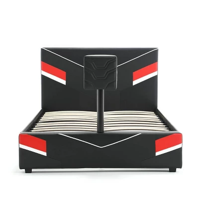 Orion ESports Gaming Bed Frame With TV Mount For TVs Up To 32" Black/Red - X Rocker 14 Orion ESports Gaming Bed Frame With TV Mount For TVs Up To 32" Black/Red - X Rocker - Image 12