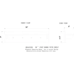 Alaterre Furniture Alpine Natural Brown Live Edge Wood Coat Hooks With Shelf -Homcom Crosley Shop GUEST 213f09b9 a75b 4339 8a3d 3123e0da5b05