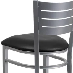 Flash Furniture Silver Slat Back Metal Restaurant Barstool -Homcom Crosley Shop GUEST 216b1eb2 8396 45e4 8bab cccd86babb1a
