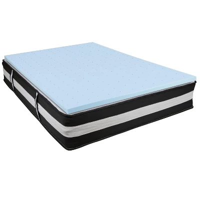 Emma And Oliver 12" Mattress & Gel Memory Foam Topper Bundle Set 15 Emma And Oliver 12" Mattress & Gel Memory Foam Topper Bundle Set - Image 13