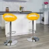 Emma And Oliver 2 Pack Contemporary Plastic Adjustable Height Barstool With Rounded Cutout Back And Chrome Base -Homcom Crosley Shop GUEST 21dbac2d 970f 46b9 b89c 530a2355bb78