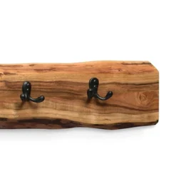 48" Hairpin Live Edge Wood Bench With Coat Hook Set Natural - Alaterre Furniture -Homcom Crosley Shop GUEST 2234122e 30a2 46c1 a34d ef1a2e6246b2