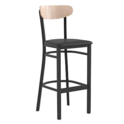 Emma And Oliver Industrial Barstool With Rolled Steel Frame And Solid Wood Seat - 500 Lbs. Static Weight Capacity 33 Emma And Oliver Industrial Barstool With Rolled Steel Frame And Solid Wood Seat - 500 Lbs. Static Weight Capacity -Homcom Crosley Shop GUEST 22584c28 cf58 411b 919b aea2c2c9e4de
