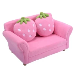 Tangkula Kids Sofa Cute Sofa Strawbwrry Sponge Filler Upholstered Lounge W/ Armrest -Homcom Crosley Shop GUEST 2323e9cd 2b39 4ebe 96b0 7d2b1a1b4d09