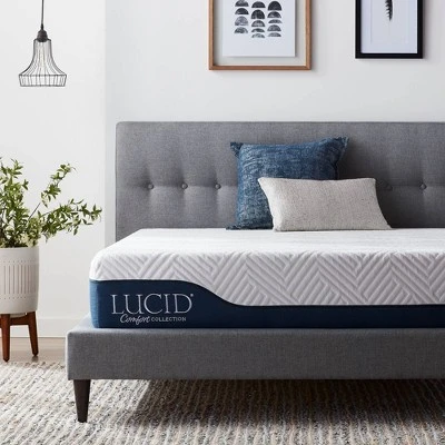 Lucid Comfort Collection Gel & Aloe Vera 10" Hybrid Memory Foam Mattress 13 Lucid Comfort Collection Gel & Aloe Vera 10" Hybrid Memory Foam Mattress - Image 11