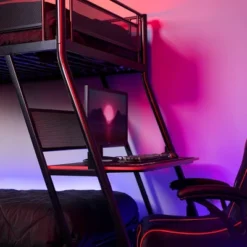 Twin Over Twin Armada Gaming Bunk Bed With Built-In Gaming Desk Black - X Rocker -Homcom Crosley Shop GUEST 243bfaf4 3be4 4ddc 98fb 2e52acc65067