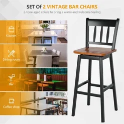 Costway Set Of 2 Swivel Bar Stools 30.5'' Pub Height Dining Bar Chairs Cream -Homcom Crosley Shop GUEST 2441de79 cdc5 44ba b10a c0e19f0816e1
