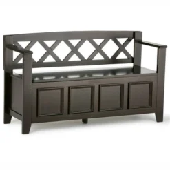 48" Halifax Entryway Storage Bench - WyndenHall -Homcom Crosley Shop GUEST 24c9ac5a fa92 4889 b756 842b29d2c9f0