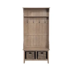 Carolyn Hall Tree Wire Brush Driftwood Brown - Boraam