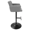 Stout Contemporary Adjustable Barstool Black/Gray With Swivel - Lumisource -Homcom Crosley Shop GUEST 24d876a5 8c13 4d38 ad0d 6d88af09f8e0