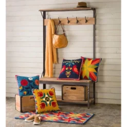 Plow & Hearth - Deep Creek Rustic Coat Rack With Storage & Shelves - Made From Reclaimed Wood -Homcom Crosley Shop GUEST 24f50c32 b5ae 4ecc b8e1 9077a6418533