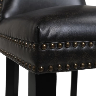 Jennifer Taylor Home Sonoma 28 Inch Upholstered Armless Counter Height Bar Stool (Set Of 2) 5 Jennifer Taylor Home Sonoma 28 Inch Upholstered Armless Counter Height Bar Stool (Set Of 2) - Image 3