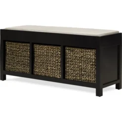 Griffin Storage Bench Black - ClickDecor -Homcom Crosley Shop GUEST 262220f2 4e3f 4b7c aa1a da190768caba
