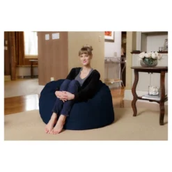 3' Kids' Bean Bag Chair With Memory Foam Filling And Washable Cover - Relax Sacks -Homcom Crosley Shop GUEST 2657276f e49a 47cc 93b3 31242097511c