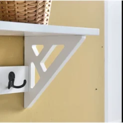 36" Middlebury Coat Hook With Bench Hall Tree Set White - Alaterre Furniture -Homcom Crosley Shop GUEST 26817466 cc95 461b a24f be0b7ff05c10