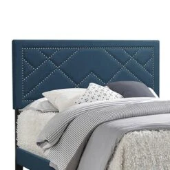 Queen Ishiko Bed Dark Teal Fabric - Acme Furniture -Homcom Crosley Shop GUEST 26a8c44f 8f35 43a0 bc4b 4ee35321ad6c